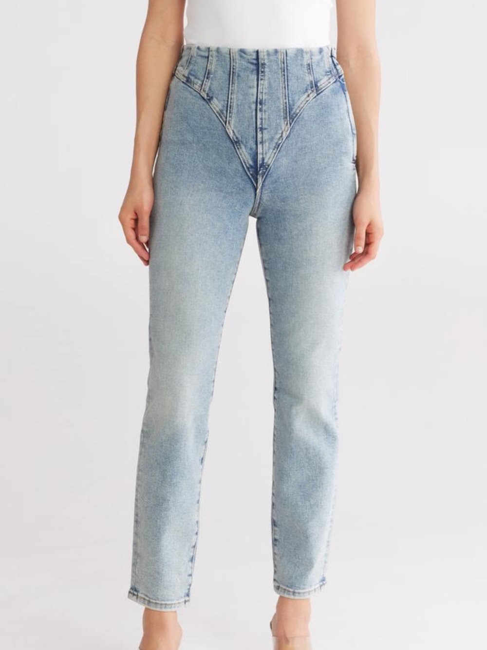Good American High-Rise Slim Straight Jeans NWT
